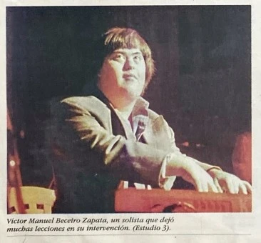 Víctor Manuel Beceiro al piano